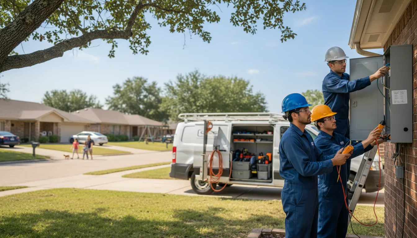 Certified electrician providing emergency electrical services in Burleson, TX